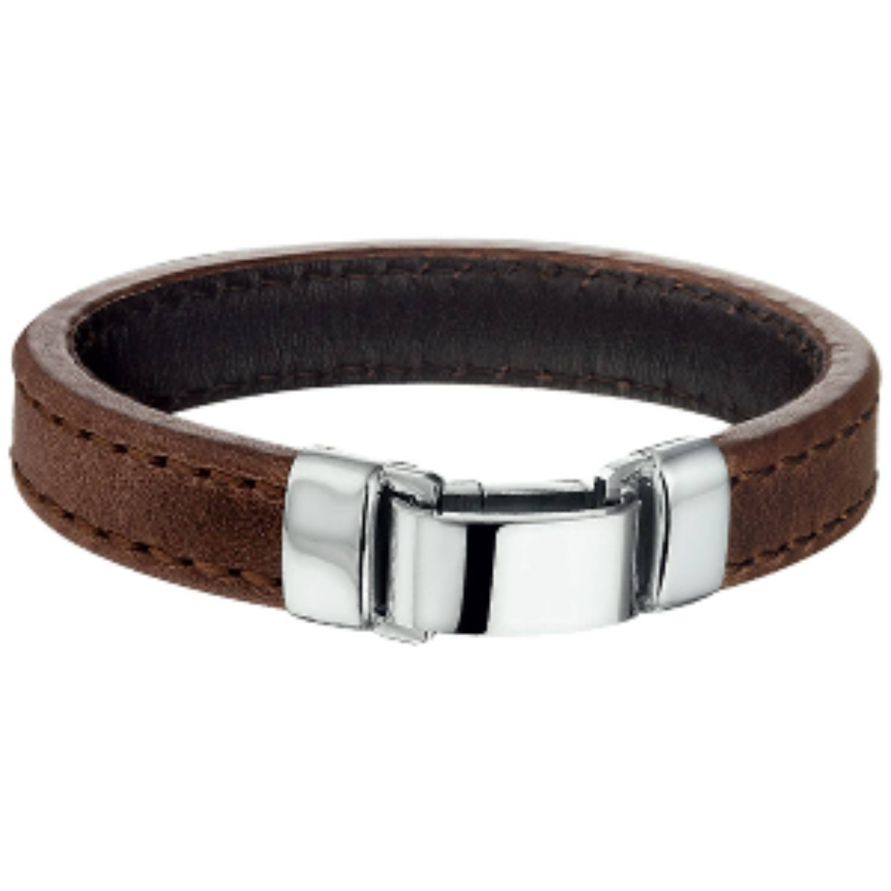 herenarmband leer 14mm 23cm