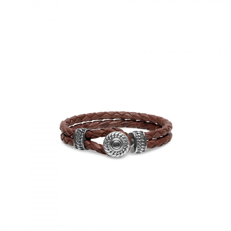BUDDHA BEN LEATHER KNOT BROWN LENGTE E
