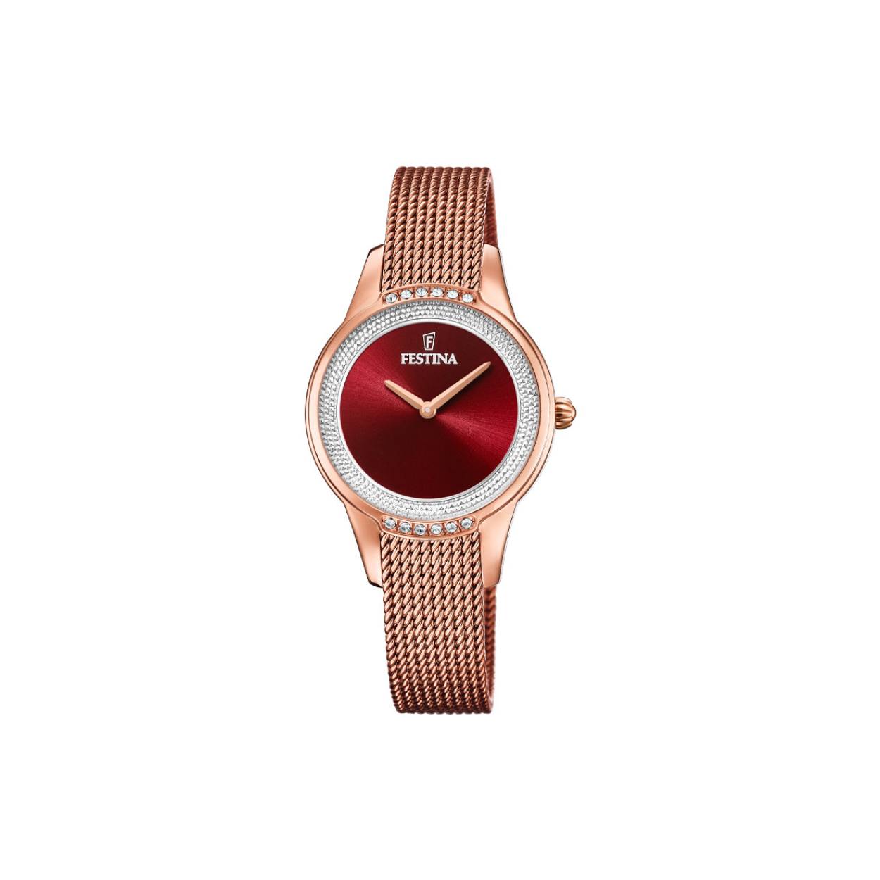 Ros&eacute;kleurig horloge van Festina