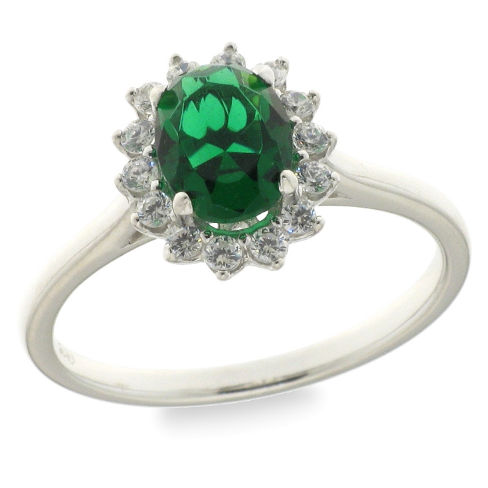 ring rozet groen 6x8mm