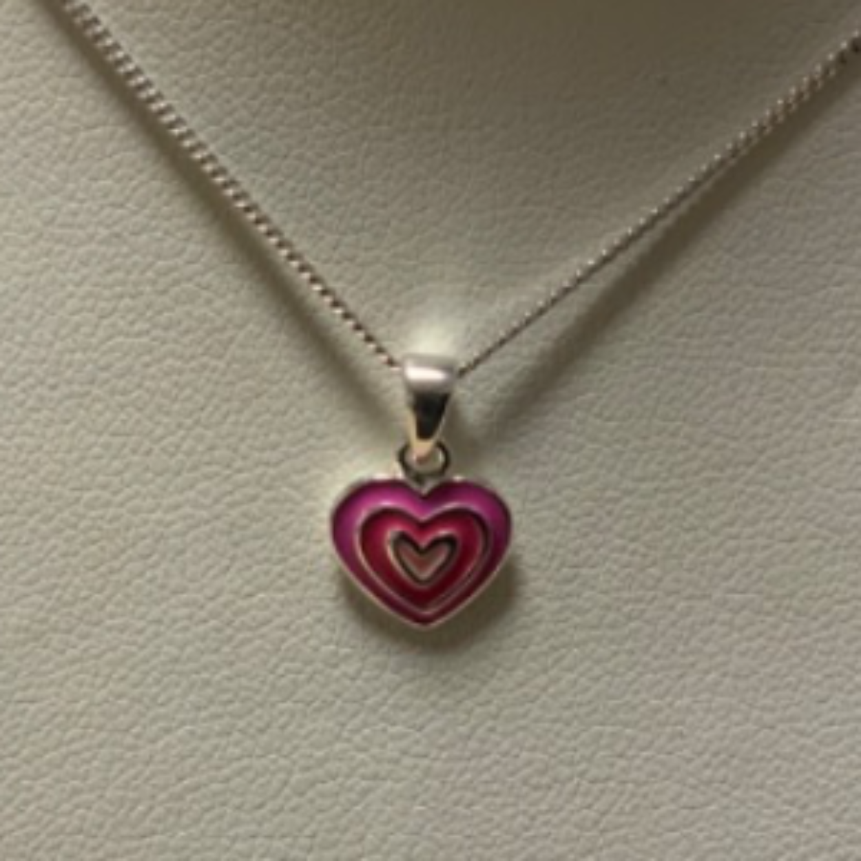 Bellini zilver hanger roze hart