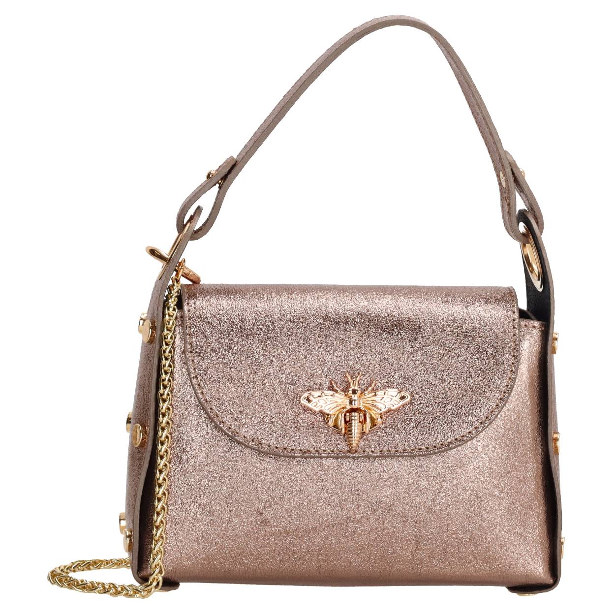 Charm London handtas met leuke details, verkrijgbaar in diverse kleuren.