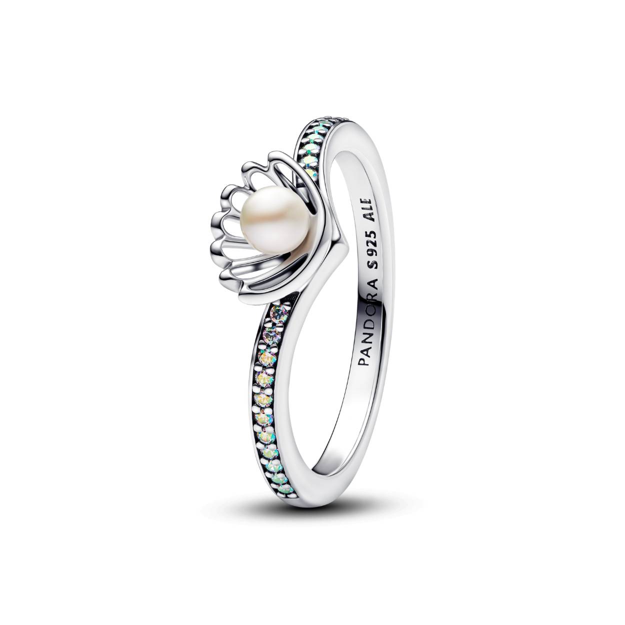 Disney Ariel zilver ring met parel