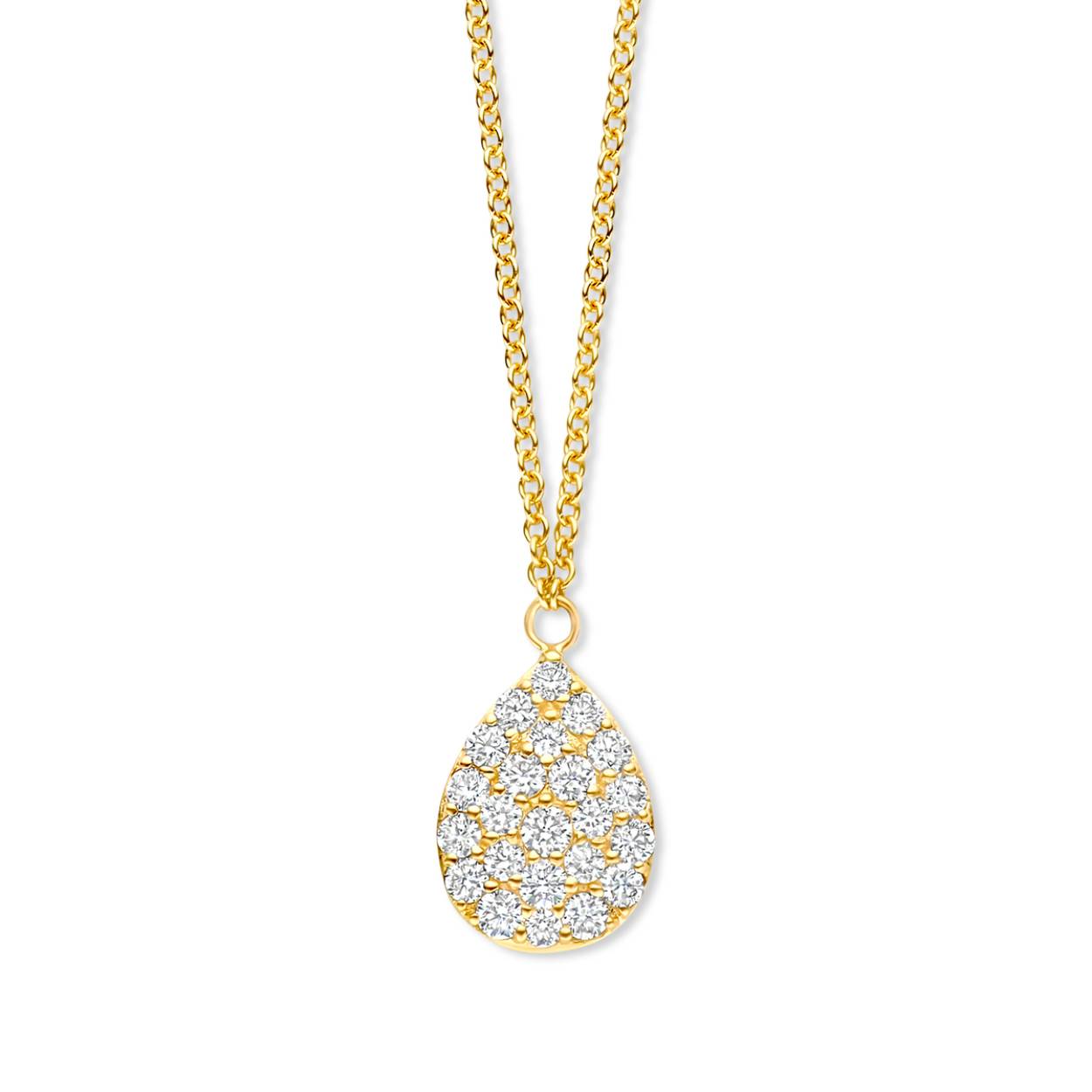 Ketting met hanger One More goud 18kt met diamanten