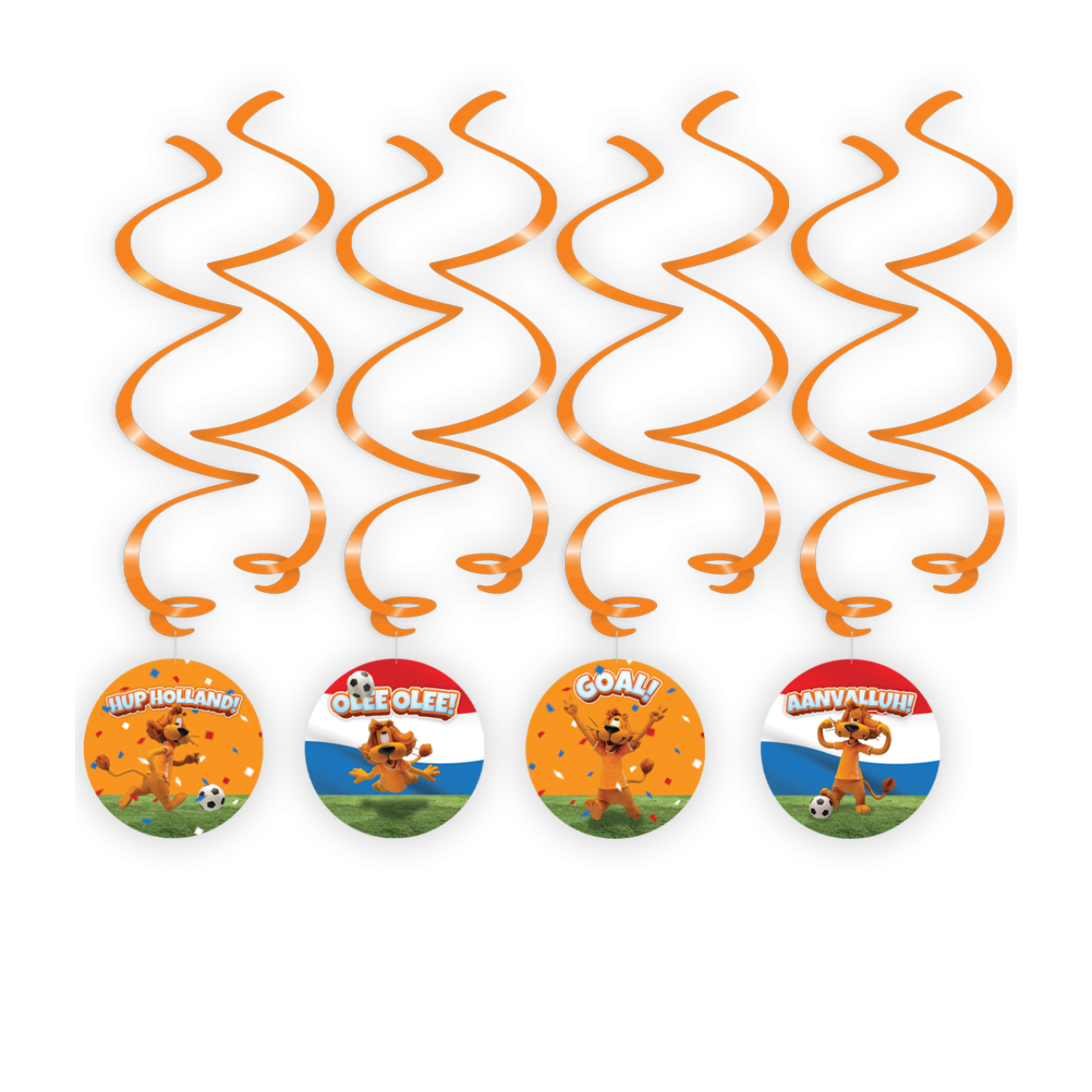 Maak dit WK extra speciaal met onze Loeki feestcollectie! Deze leuke oranje Loeki swirls zorgen voor de perfecte oranje sfeer tijdens een spannende wedstrijd. Deze feestelijke swirls zijn uniek in zijn soort en iedereen ziet direct waar je moet zijn om het ideale voetbalfeest mee te maken! Naast deze swirls vind je bij ons bijvoorbeeld ook Loeki vlaggenlijnen, een Loeki sjaal en muts, een oranje juichhand en ballonnen in de kleuren oranje en rood-wit-blauw. Kortom, alles om er een waar voetbalfeest van te maken!