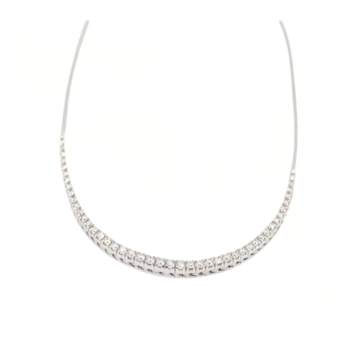 Giorgio Visconti GB6542A collier in 18kt witgoud met briljant FGVS 2.3 19.4gr