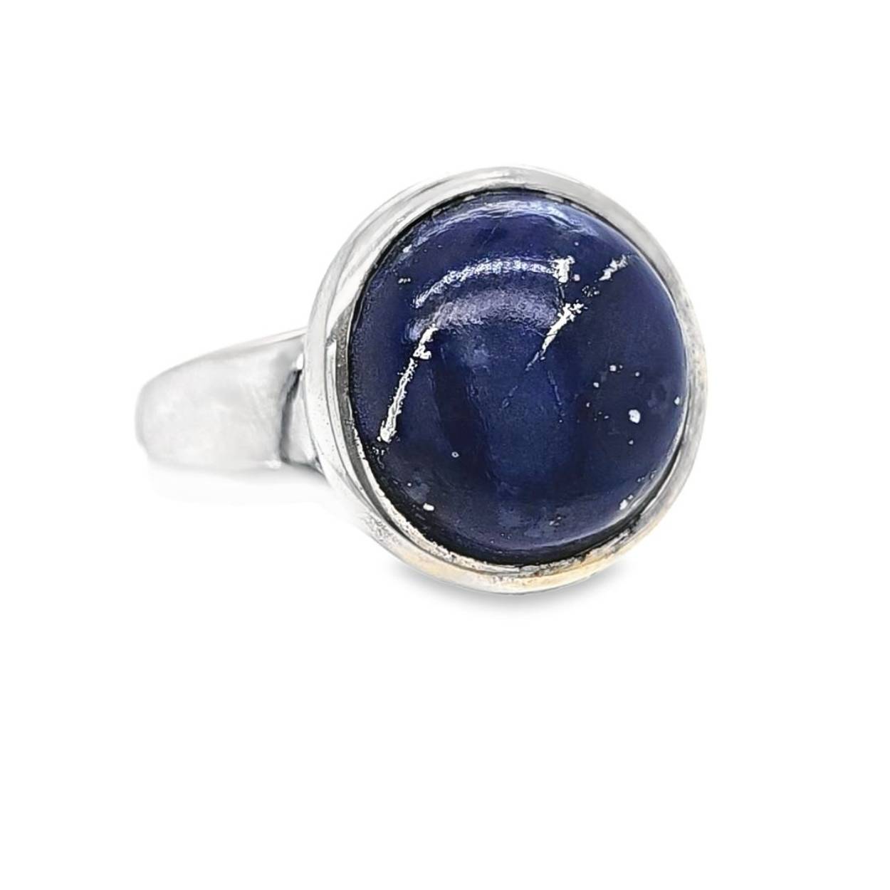 zilveren ring met lapis lazuli