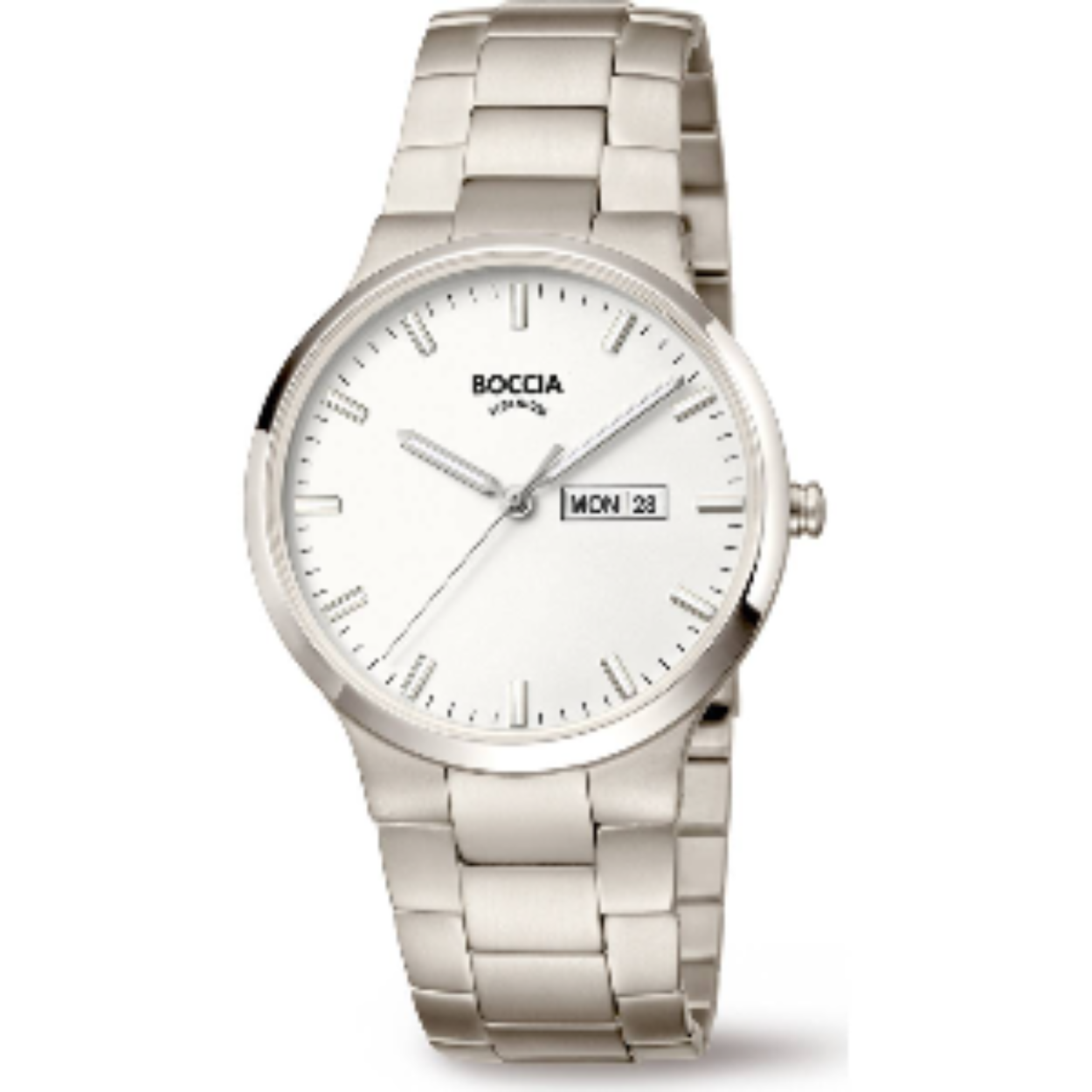 Boccia Quartz 3649-01 Heren - 39mm