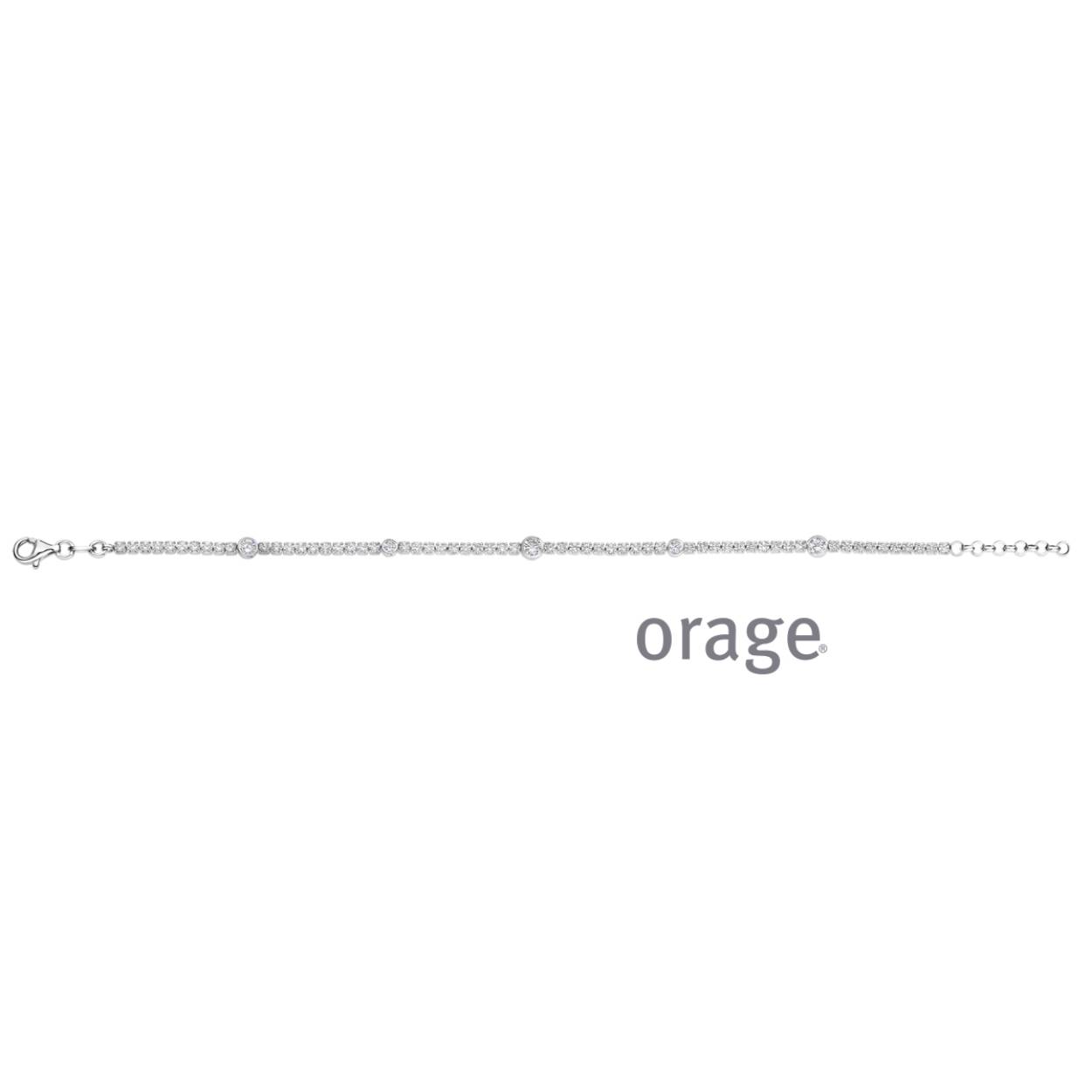 Orage Armband zilver met zirconia - AW216