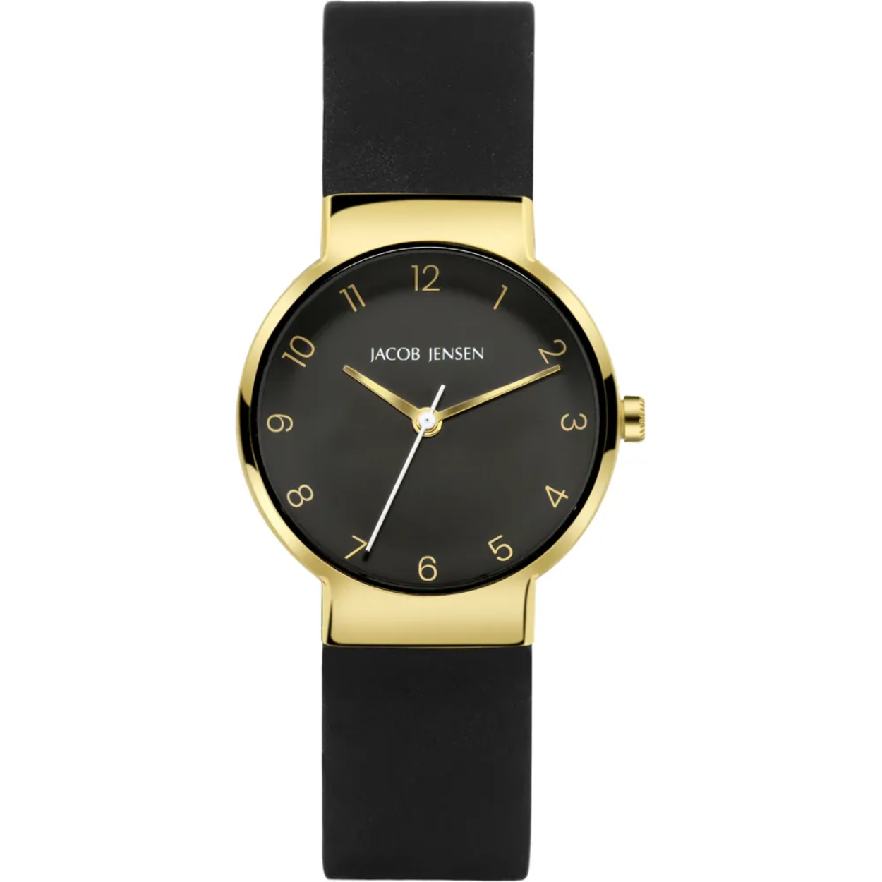 Dit is een horloge van het merk Jacob Jensen 
De specificaties zijn als volgt:
Kastmaat: 37
Kastdikte: 7,5
Bandlengte: 21
Bandbreedte: 18
Waterdichtheid: 5 ATM / 50 Meter / 165 Feet
Dit horloge heeft de volgende functies/eigenschappen:
Datumaanduiding