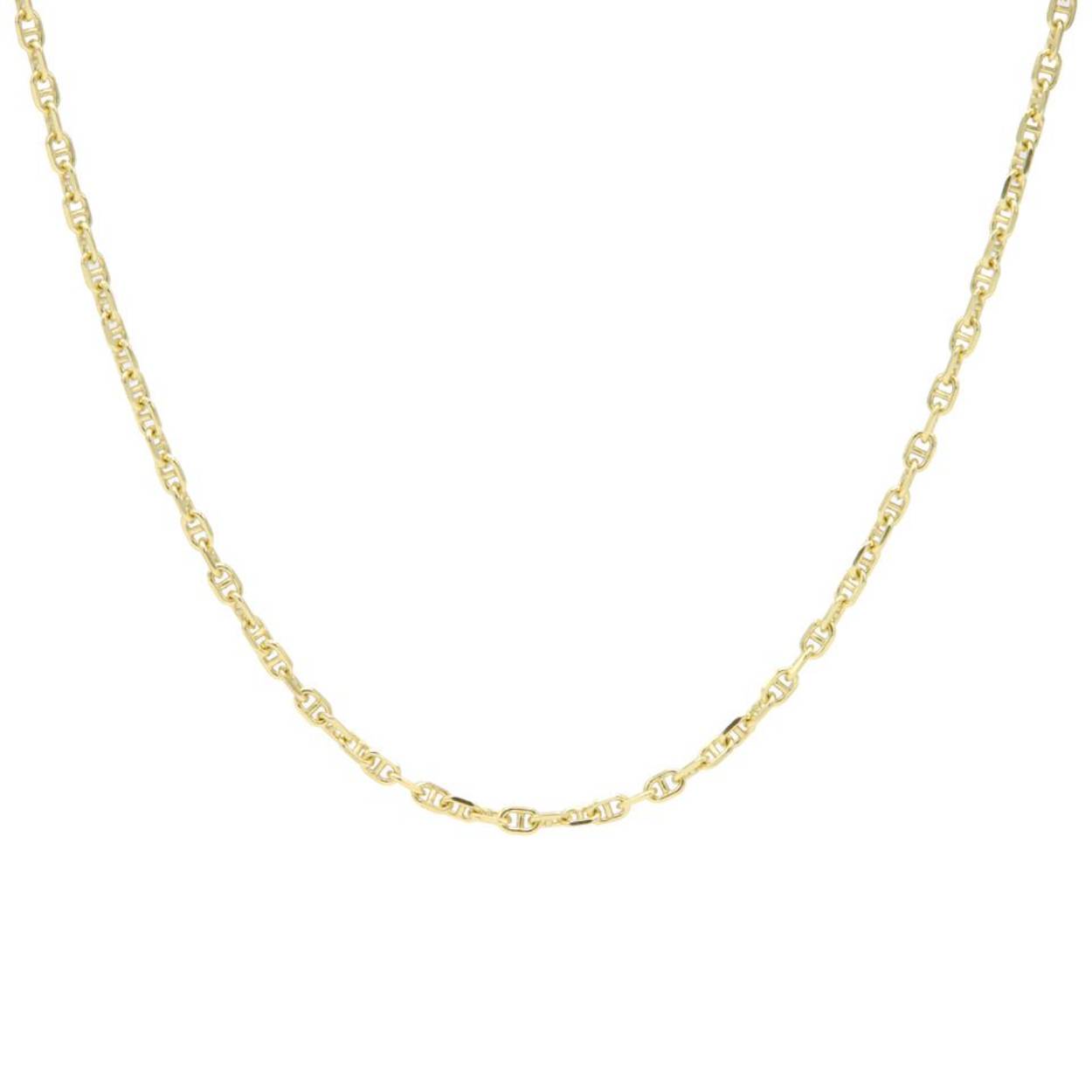 T260 Karma collier | zilver verguld | 'queen chain'