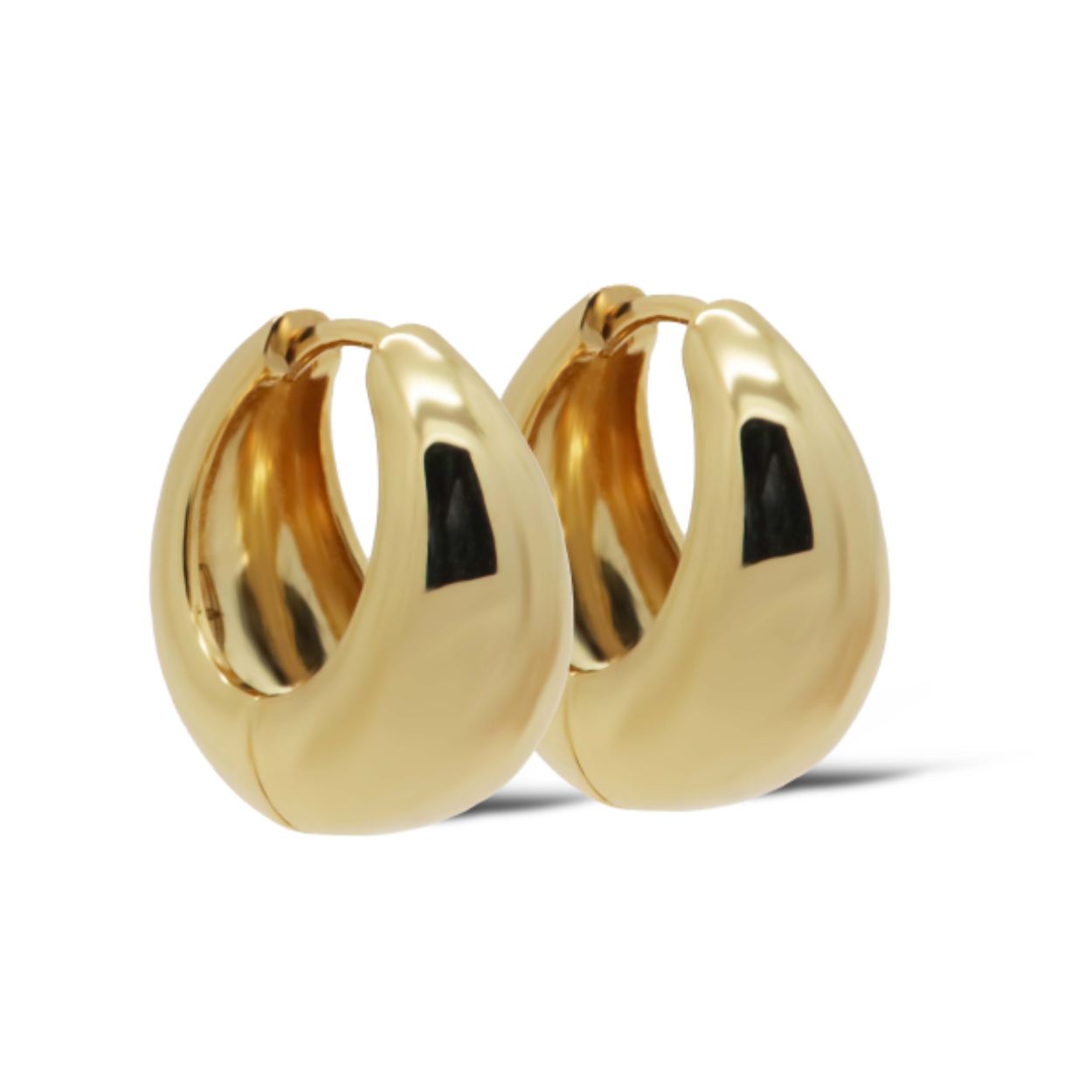 H590 Karma oorringen MILLY drop | Zilver verguld | 16 mm