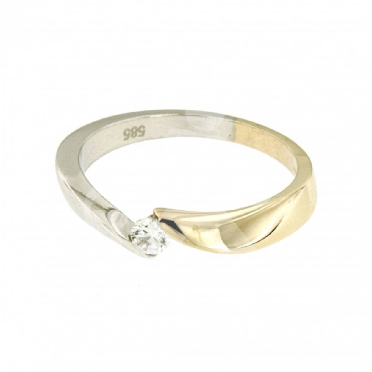 Ring 129
14 karaat bicolorgoud
Zirkonia