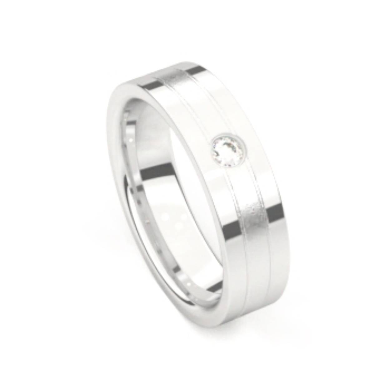 Ring zilver Zirkonium