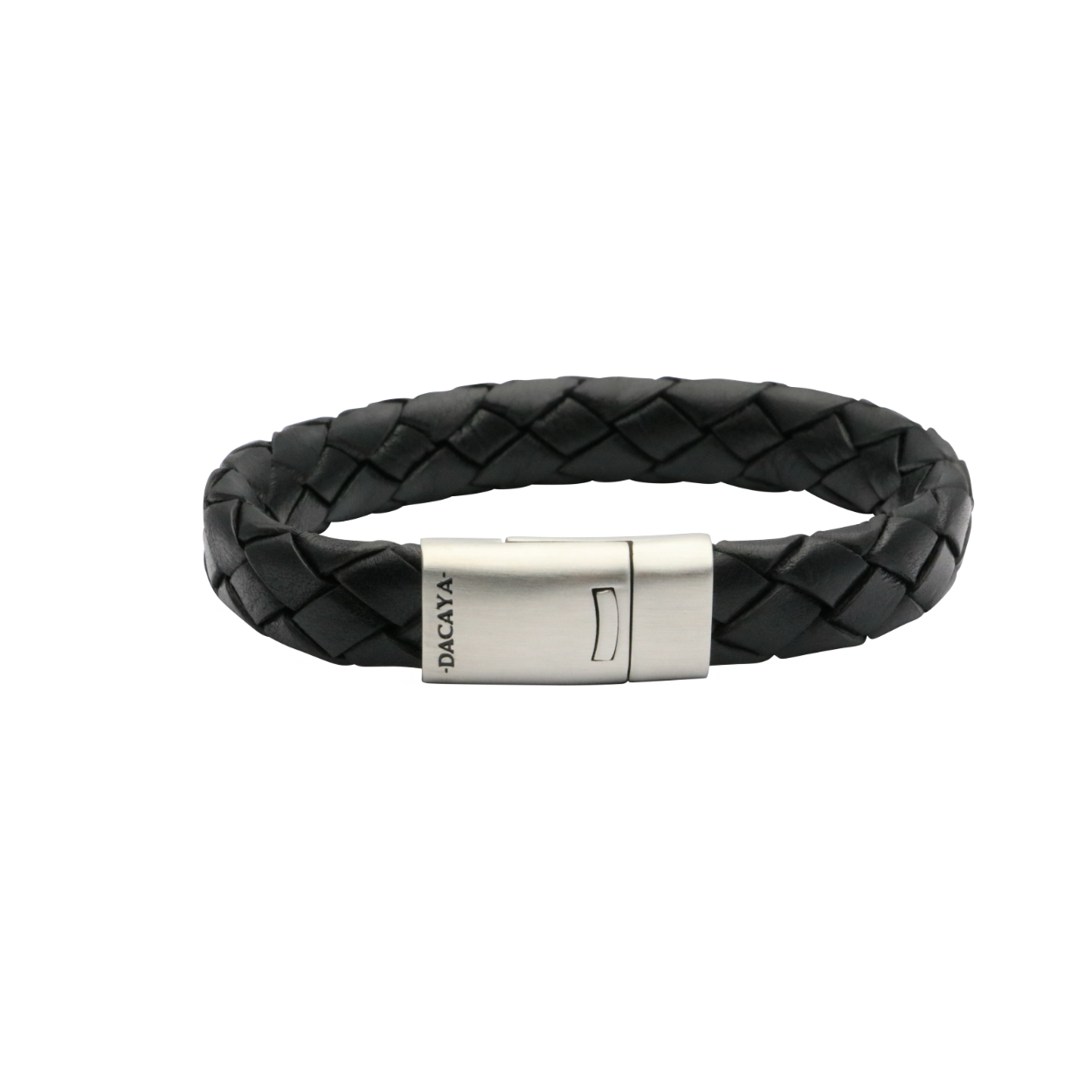 Dacaya Epic lederen armband 12mm black