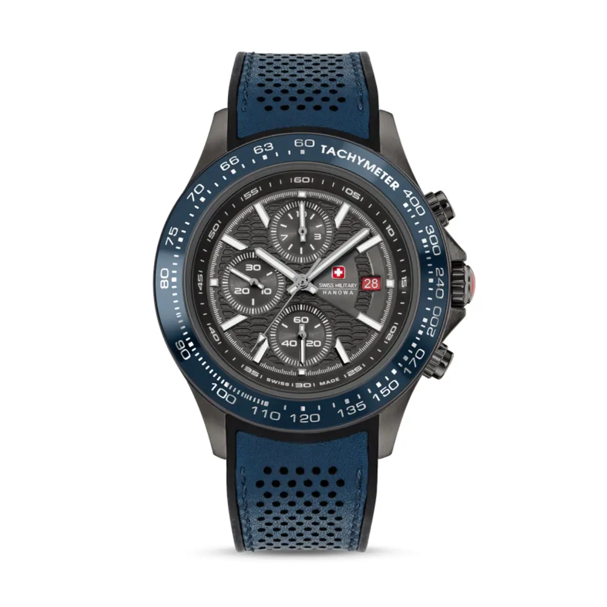 Swiss Military Hanowa horloge, Watchman blauw/zwart