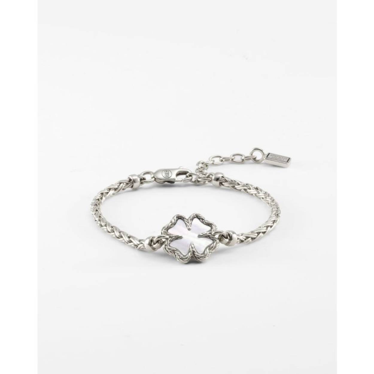 Bracelet Katja Clover Mother of Pearl Silver