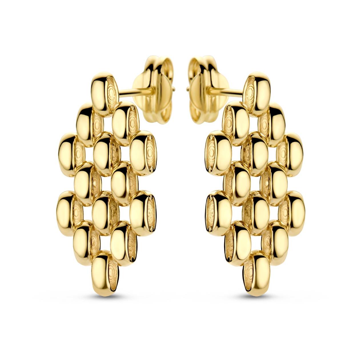 Dit zijn oorbellen van het merk Swing Jewels.
De specificaties zijn als volgt:
Hoogte in mm: 10