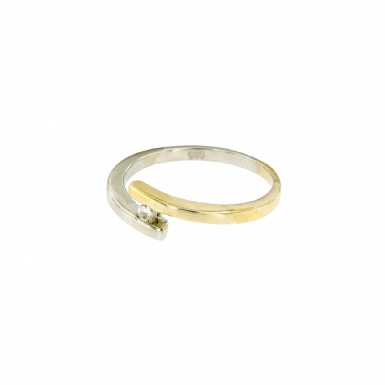 RING GOUD MET ZIRKONIA
