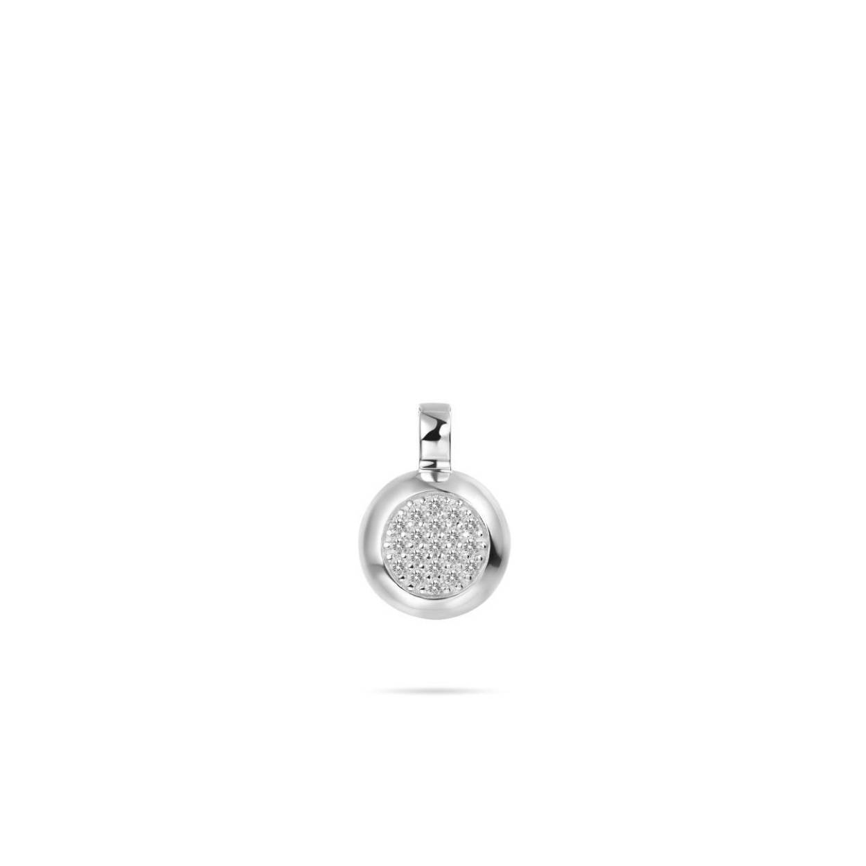 Hanger uit de Signature Style collectie. gemaakt van Gerhodineerd Zilver. De lengte x breedte is 12 mm.