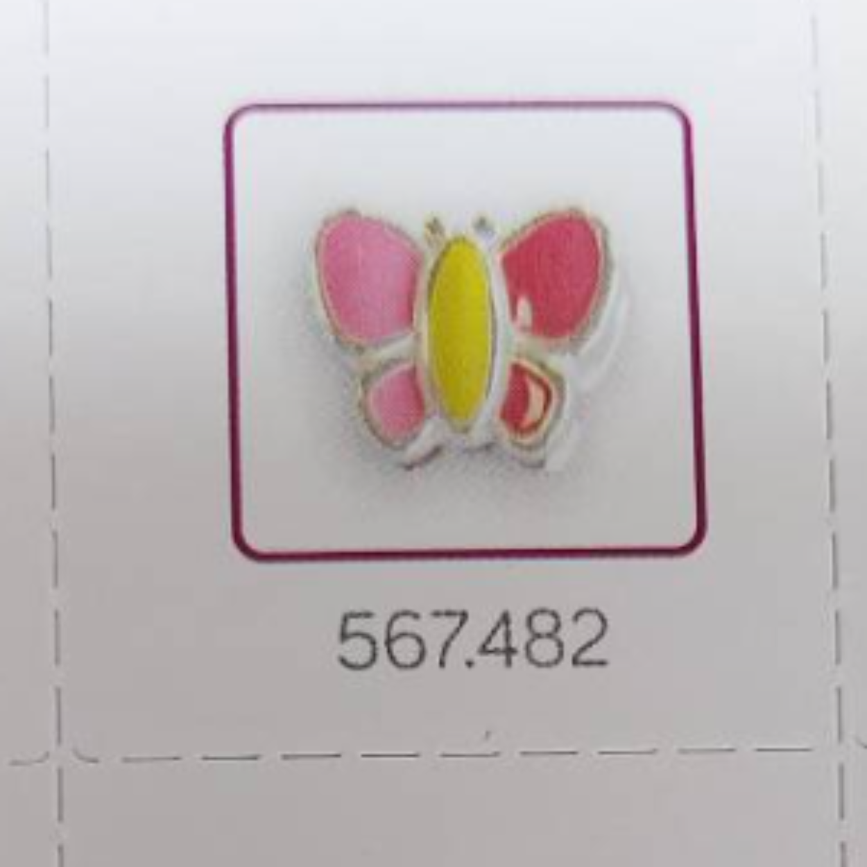 567482 vlinder voor bellini bedelarmband 