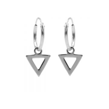 Hoops Symbols Open Triangle Silver
