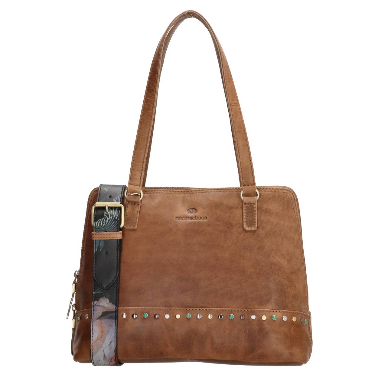 Zeg maar hallo tegen je nieuwe favoriete shopper! Deze shopper uit de Masterpiece collectie van Micmacbags is ideaal voor naar werk of voor dagelijks gebruik! In het hoofdvak van de tas, dat sluit door middel van een ritssluiting, bevinden zich een groot insteekvak, twee ritsvakken en twee kleinere insteekvakken. Je draagt 'm gemakkelijk aan het dubbele handvat óf over de schouder als je de afneembare en verstelbare schouderband bevestigt. Ga jij op stap met deze topper? 

De Masterpiece collectie van Micmacbags is geïnspireerd op het kunstwerk 'Bloemen en een horloge van de stillevenschilder Abraham Mignon. Met de Masterpiece collectie wordt een stukje kunst aan jou doorgegeven! De tassen en portemonnees zijn gemaakt van onze cow pull up, een sterke leersoort die alleen maar mooier wordt door het te gebruiken.

De eigenschappen van deze shopper zijn: 

Hoofdvak met ritssluiting 
Achtervak met ritssluiting 
Twee ritsvakken 
Groot insteekvak in het hoofdvak 
Twee kleinere insteekvakken 
Dubbel handvat 
Afneembare en verstelbare schouderband 