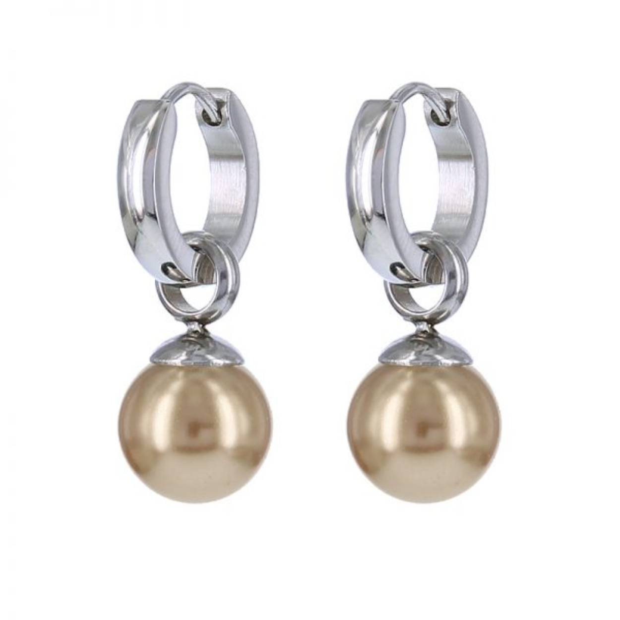 Kalli creolen stainless steel
silver-rose