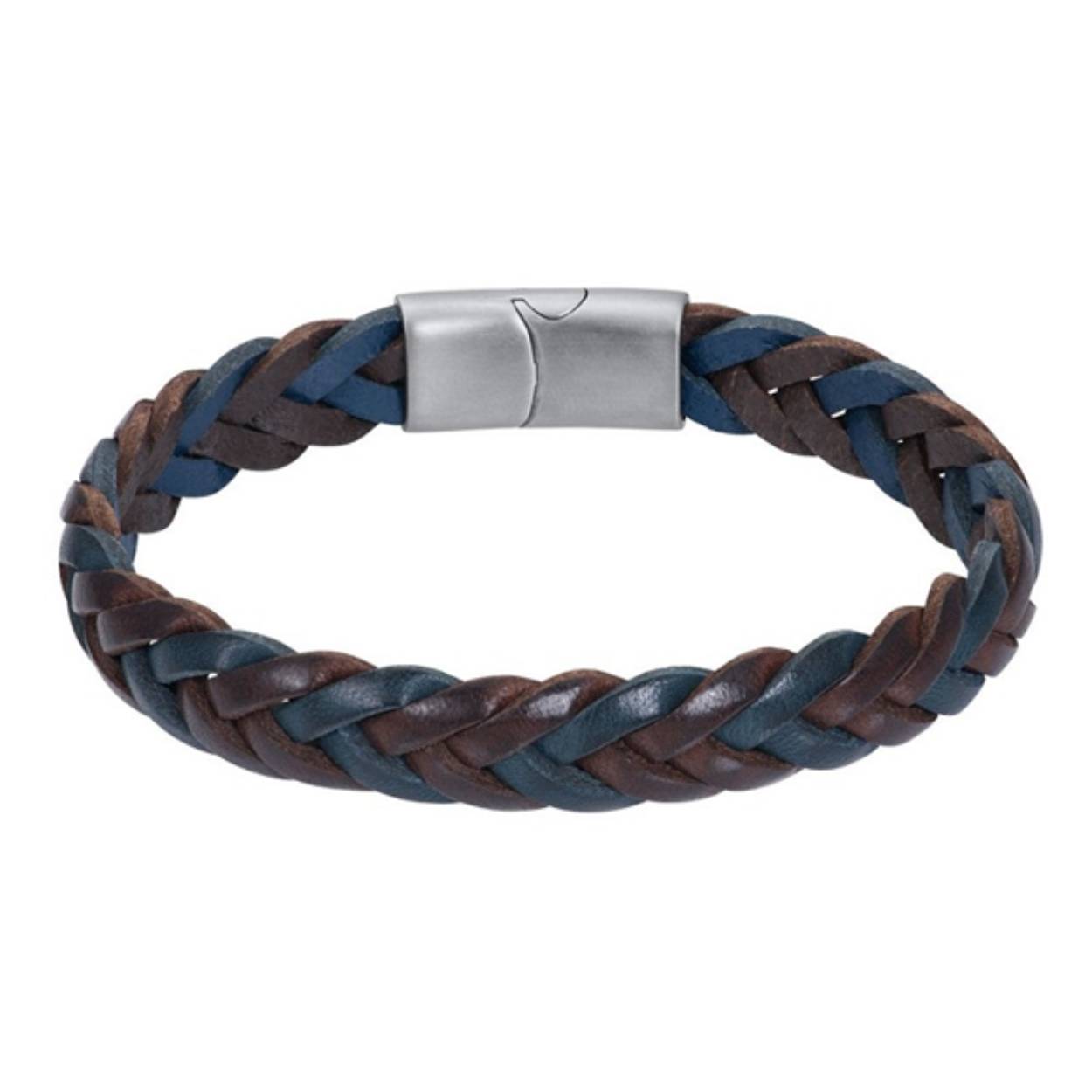 De iXXXi armband Stefan is een handgemaakte leren armband. De bracelet bestaat uit twee leren banden in de kleuren blauw en bruin die in elkaar gevlochten zijn. Armband Stefan is voorzien van een langwerpige, matzilverkleurige sluiting gemaakt van stainless steel. De iXXXi armband Stefan is verkrijgbaar in de maten 16, 17, 18, 19, 20, 21, 22 en 23. Bracelet Stefan is als uitzondering ook verkrijgbaar in de maten 16 t/m 19 zodat vader en zoon met elkaar kunnen twinnen. 

Gemaakt van duurzaam stainless steel.
Verkleurt niet en geeft niet af op de huid.
Nikkel vrij
Hypo-allergeen