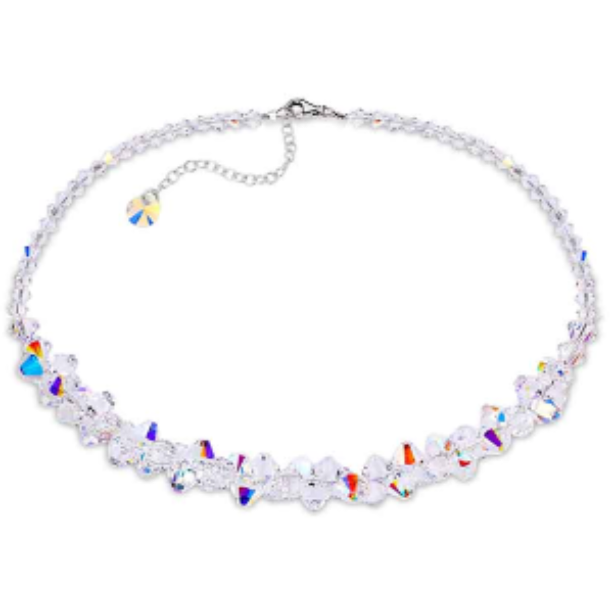 Spark Bicone Necklace Aurore Boreale