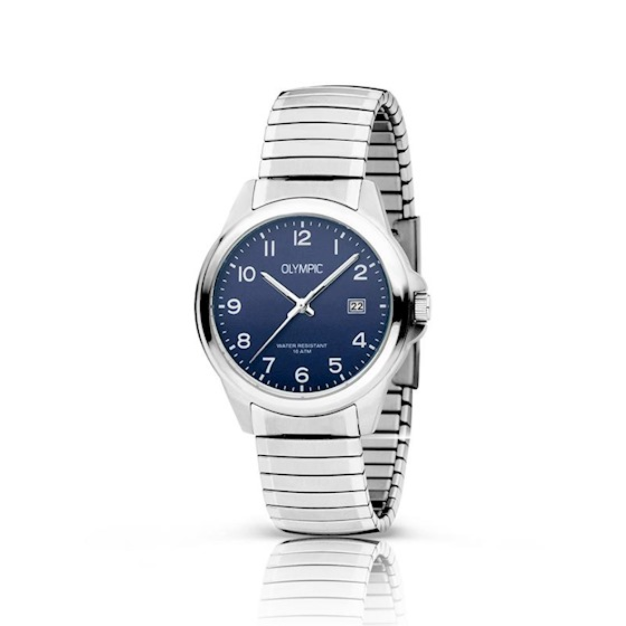 Olympic OL26HSS308 Charlie Horloge - Staal - Staal - Blauw
Dit unieke Olympic horloge met artikelnummer: OL26HSS308 is een klassiek horloge. De ronde stalen kast heeft een gladde bezel en een blauwe wijzerplaat met een datum aanduiding. Aan de kast zit een zilverkleurige stalen rekband band. Het horloge heeft een mineraalglas een doorsnee van 38mm en is 10ATM. 

Waterdichtheid 10ATM
Dit horloge is bestand tegen water bij het zwemmen en douchen. Dit horloge is niet bestand tegen (grote) waterdruk dus je kunt er niet mee duiken.
Waterdichtheid  5ATM
Dit horloge is regen en spatwaterdicht. Niet geschikt om mee te zwemmen en douchen.
Waterdichtheid 3ATM
Dit horloge is spatwaterdicht. Niet geschikt om mee te zwemmen en douchen.

Het merk:
Een mooi horloge hoeft niet duur te zijn! Het Nederlandse horlogemerk Olympic levert stoere chronografen, slimline series, digitale uurwerken en elegante dameshorloges. De prijs-kwaliteitverhouding staat bij Olympic hoog in het vaandel met prijzen die uiteenlopen van € 34,95 tot en met € 159,00.

100% Nederlands ontwerp, waterdicht en standaard 3 jaar fabrieksgarantie.

Specificaties:
- Ronde kast 38mm
- Stalen horlogekast
- Blauwe wijzerplaat
- Stalen band
- 10ATM 
- Standaard 3 jaar fabrieksgarantie
- Mineraalglas