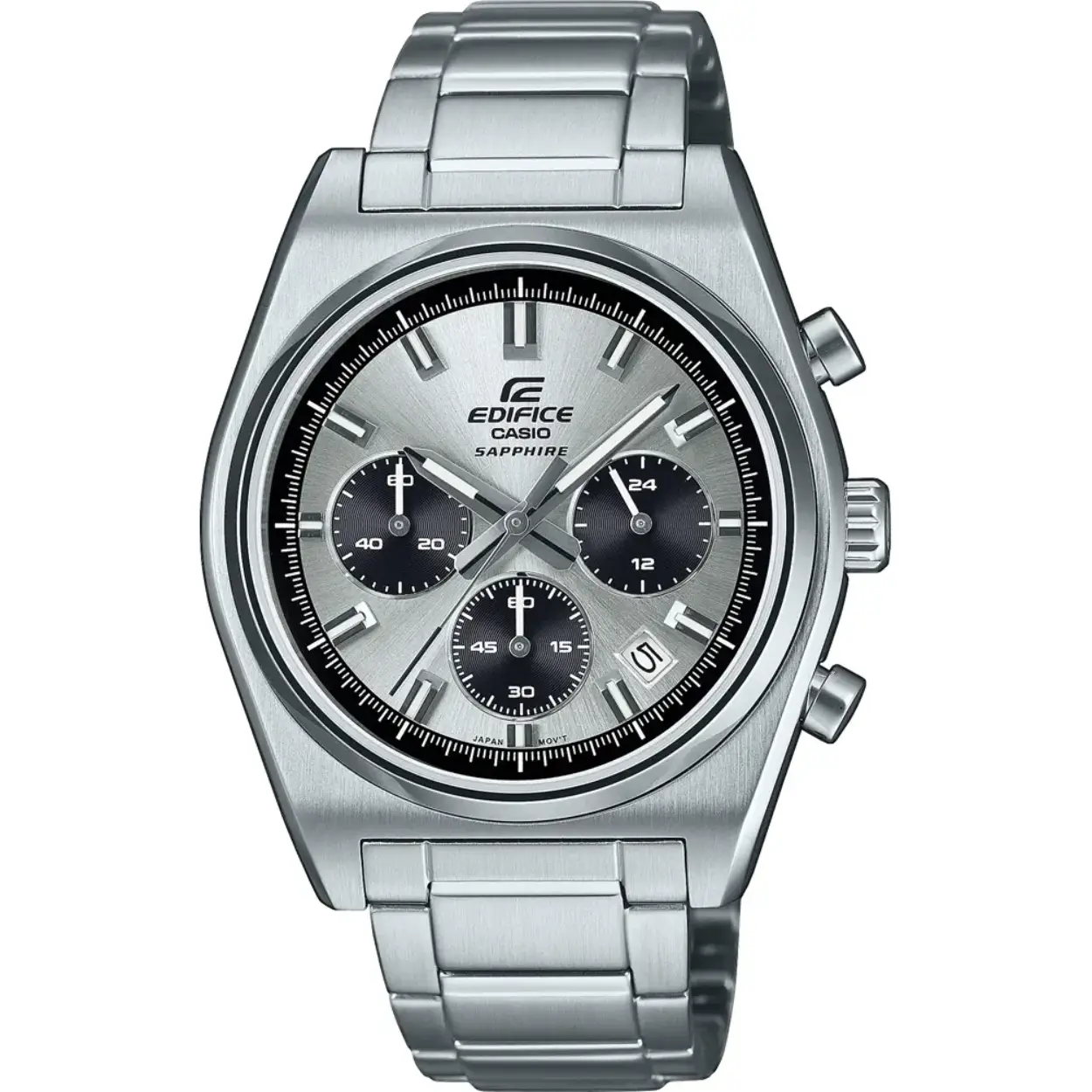 Dit Casio Edifice horloge heeft een kast gemaakt van Roestvrijstaal met een diameter van 40 mm en is voorzien van een metalen band. In de kast bevindt zich een Casio kwaliteitsuurwerk en is afgewerkt met Saffierglas.

Het horloge is 10ATM. Dit betekent dat het horloge geschikt is om mee te zwemmen. Verder wordt het horloge geleverd met 2 jaar garantie.