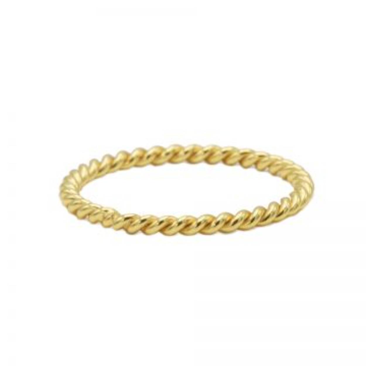 Ring Twisted Plain Goldplated