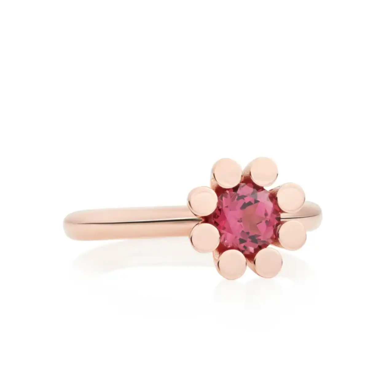 Bron sprite ring met rhodoliet