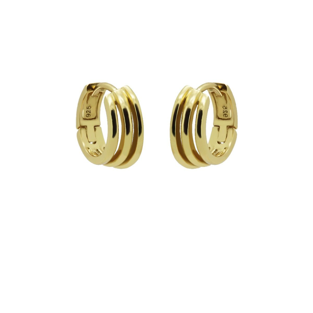 H76GP Karma oorringen | zilver verguld
