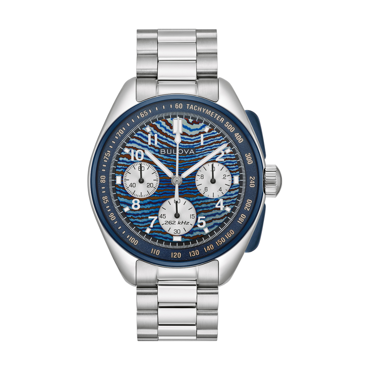 Bulova - Limited Edition 5500 stuks wereldwijd, Lunar Pilot Timascus Budii horloge, 50 meter WR, Saffierglas - 98A329