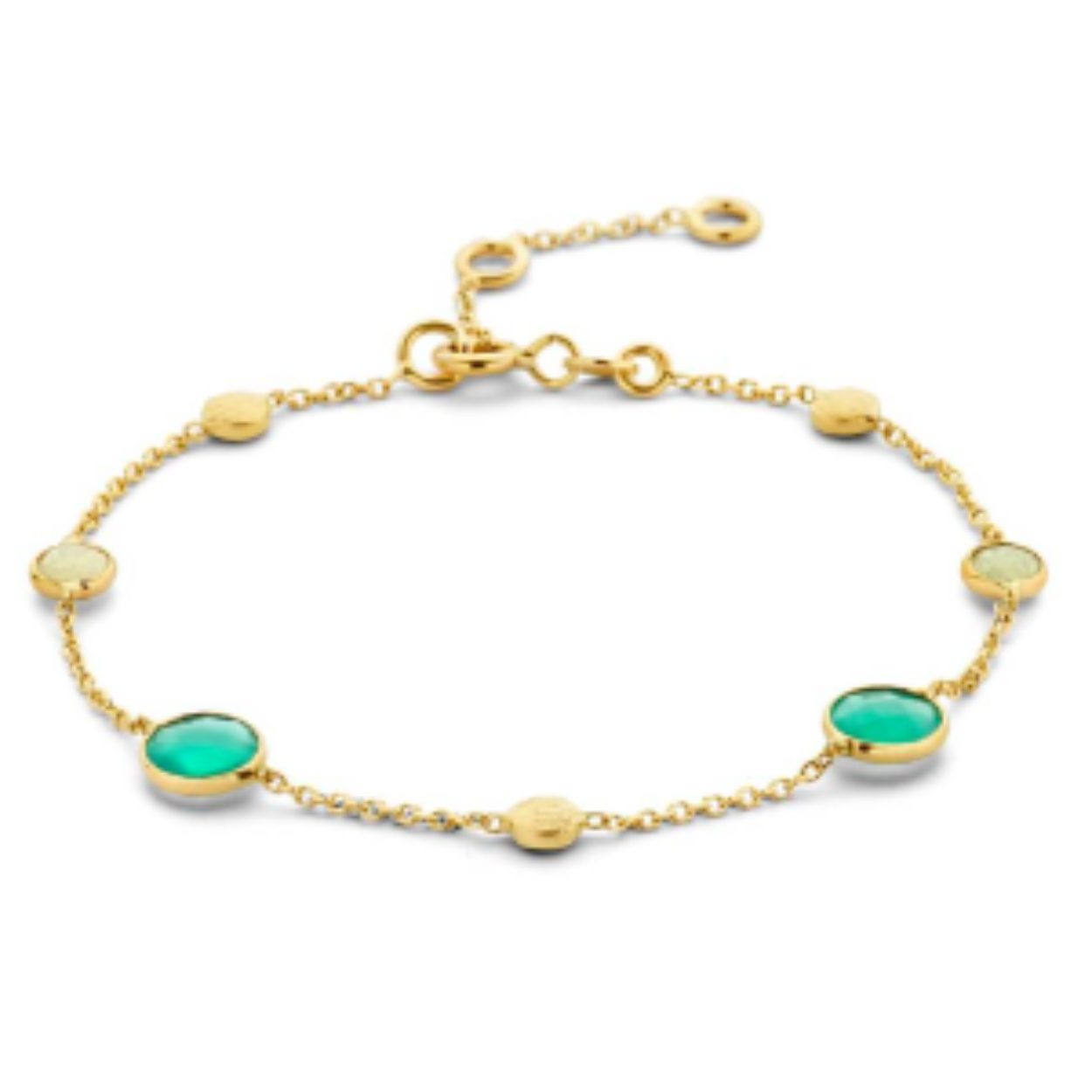 4025869 groen agaat - kwartsiet 16-19cm