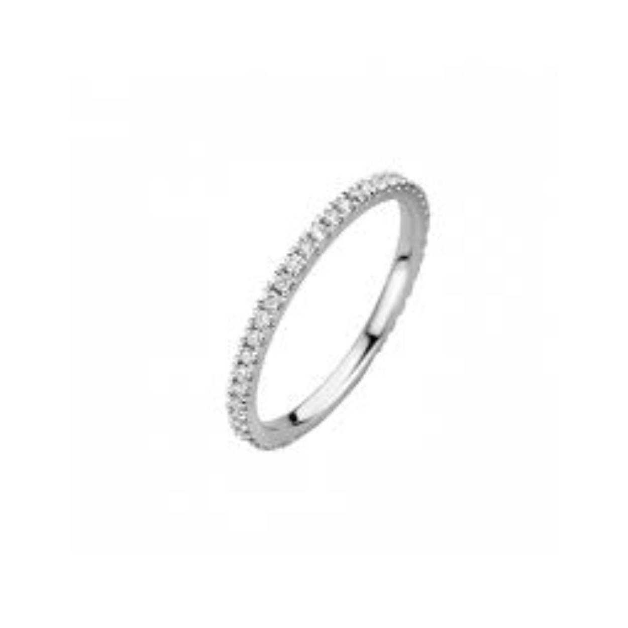 Aanschuifring ofwel SIDER, rondom volgezet met schitterende briljanten in chaton zetting, is prachtig te combineren met andere ringen of om alleen te dragen. Uitsluitend in wit goud verkrijgbaar.
0.34 crt maat 17,5 en verkrijgbaar in diverse andere maten.
