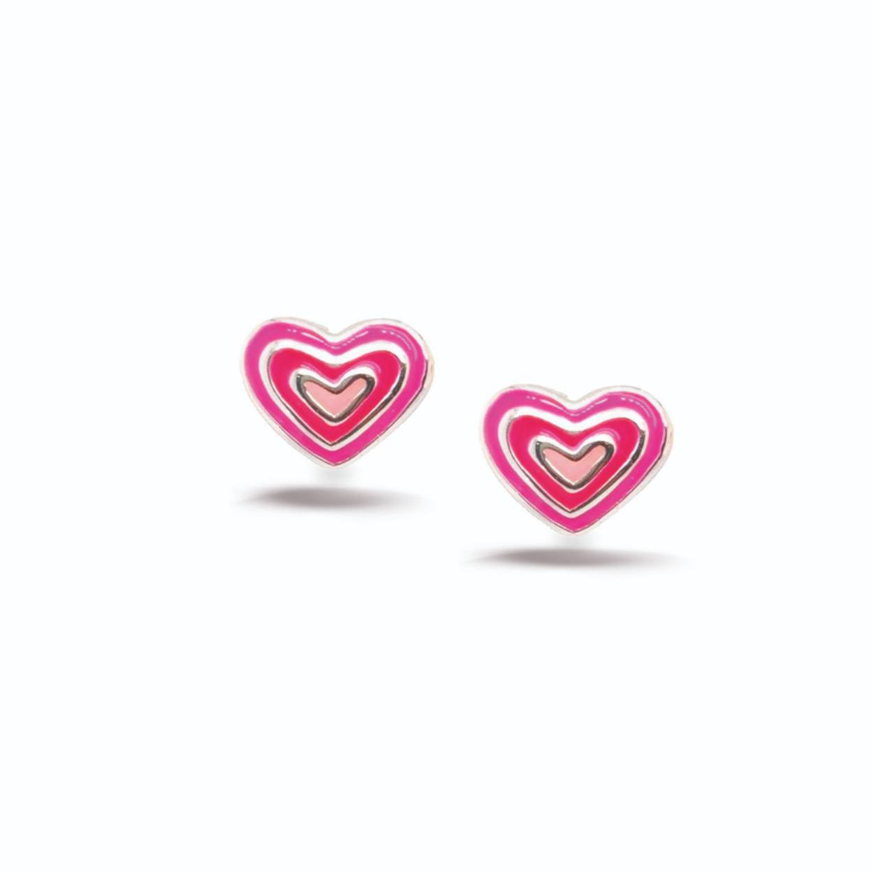 Oorstekers hart roze