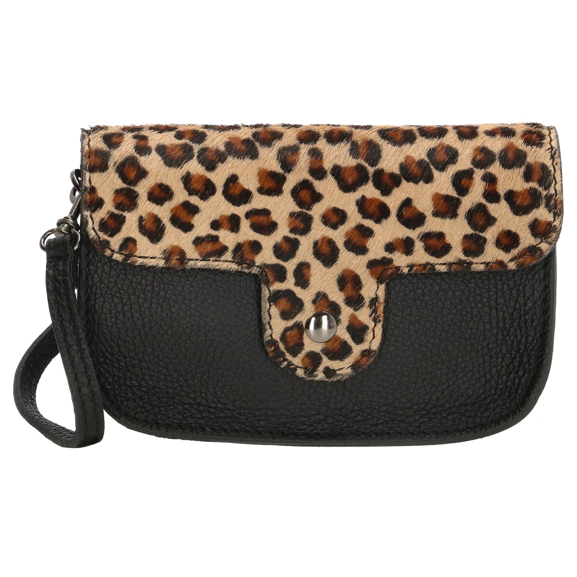 Klein leren tasje met cheetah print van Charm