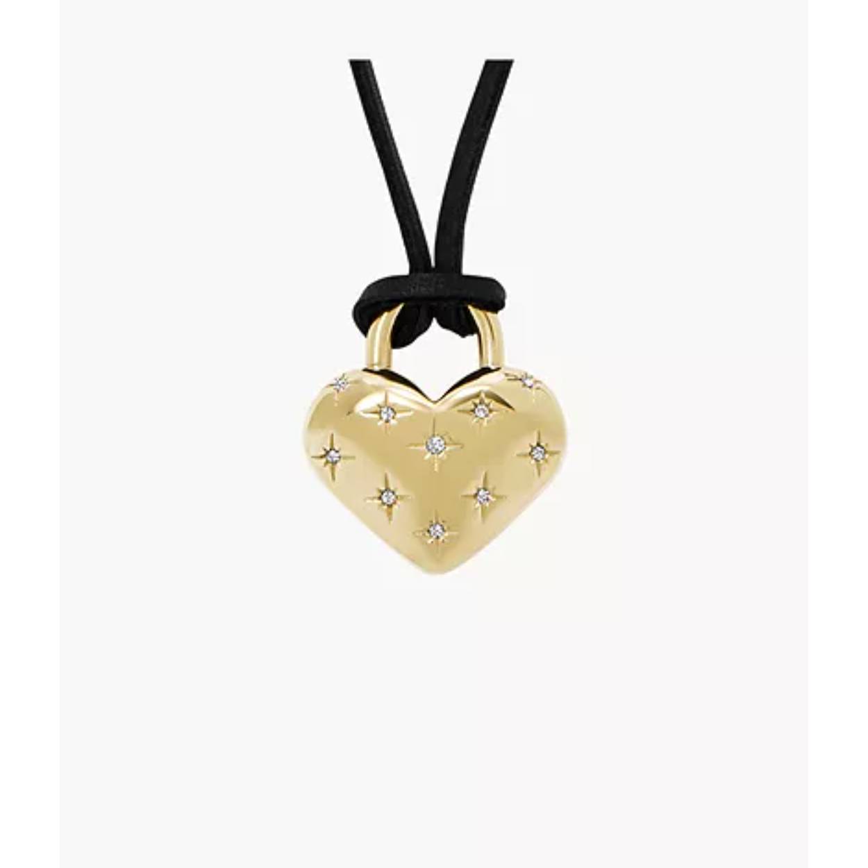 Sadie All My Love Gold-Tone Stainless Steel Heart Pendant Necklace
