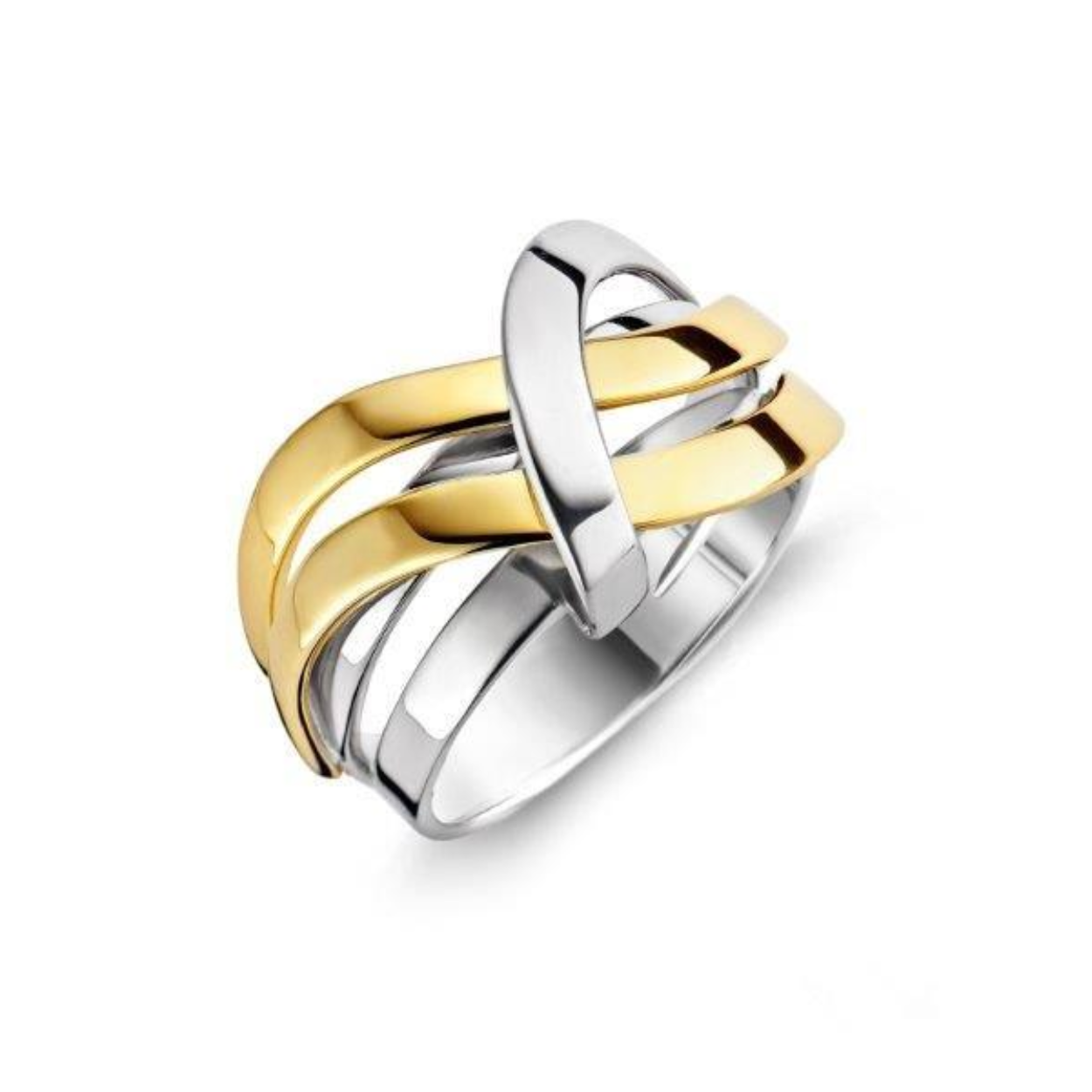 ring goud/zilv 57