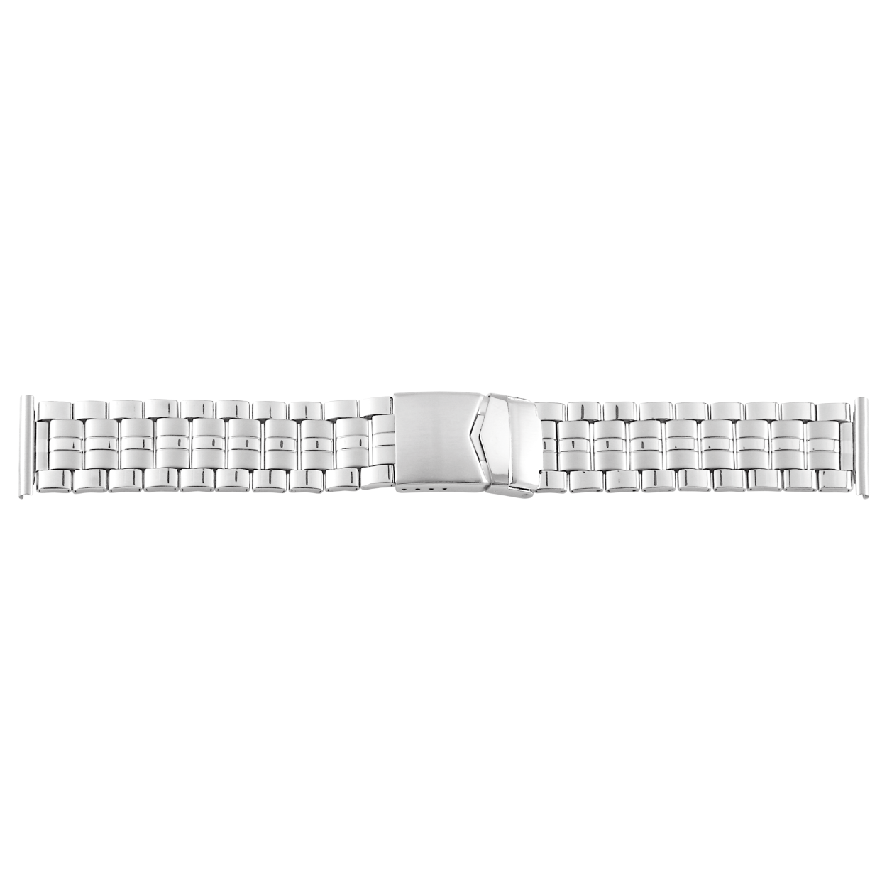 Horlogeband edelstaal 22mm mat poli