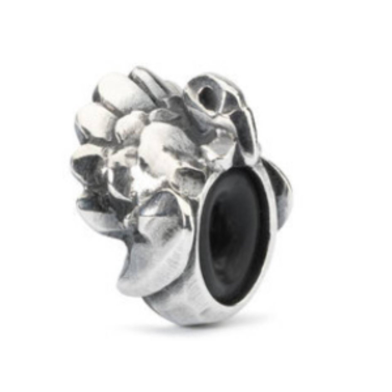 Dit is een kraal van Trollbeads met de naam: Kalkoen, stopper. Deze kraal is gemaakt van sterling zilver.