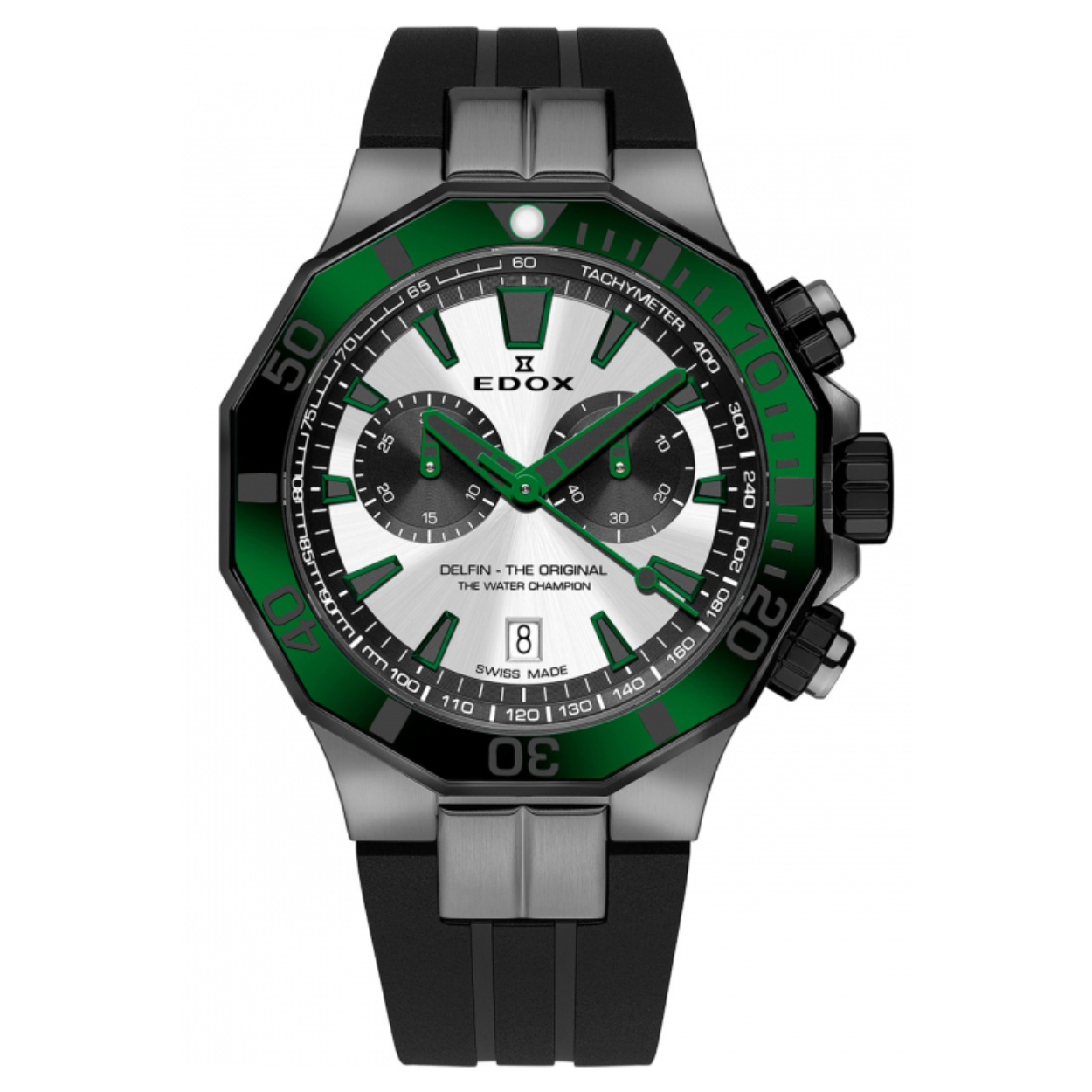 Dit is een horloge van het merk Edox gemaakt voor heren.
De specificaties zijn als volgt:
Waterdichtheid: 20 ATM / 200 Meter / 660 Feet
Dit horloge heeft de volgende functies/eigenschappen:
Diver
Chronograaf
Datumaanduiding