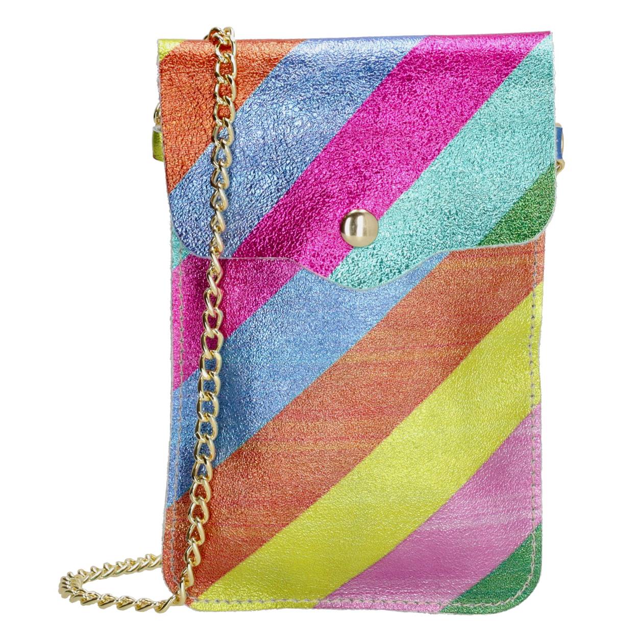Wij zijn fan van dit telefoontasje! Jij ook? Hij komt uit de Anna collectie van Charm London en is te herkennen aan het zachte leer. Hierdoor is je telefoon beschermd tegen stoten en butsen. De schouderband is afneembaar en verstelbaar en dit maakt dat je hem op jouw manier kan dragen. Zo heb je je telefoon altijd bij je! 

De tassen van Charm London zijn geïnspireerd op de iconische Britse modehoofdstad Londen. Ze zijn geïnspireerd op de luxueuze materialen en typerende modellen die daar te zien zijn. Fashionable en stijlvolle damestassen van echt leer of kunstleer, gemaakt zodat jij er elke dag fantastisch uit kunt zien!

De eigenschappen van dit telefoontasje zijn:

Goudkleurige schouderband
Hoofdvak met druksluiting. 