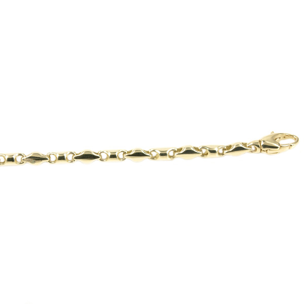 Monzario 14 karaat geelgouden fantasie armband 19cm.
Bij de armband is ook een passend collier beschikbaar.
