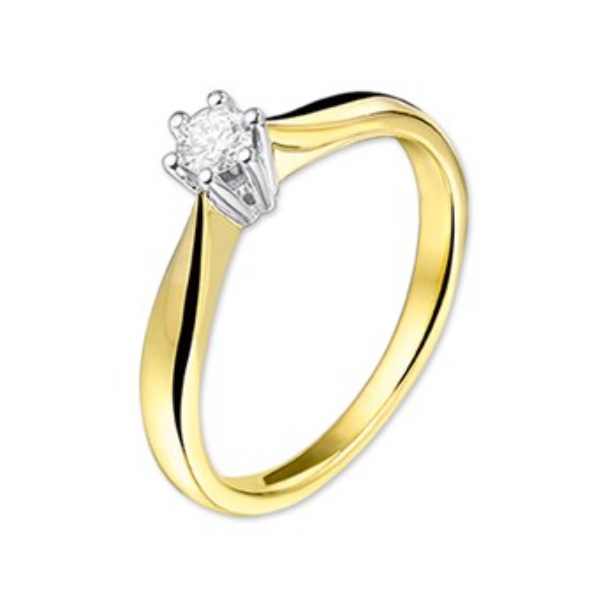 Bicolor ring 0.15ct 4205206