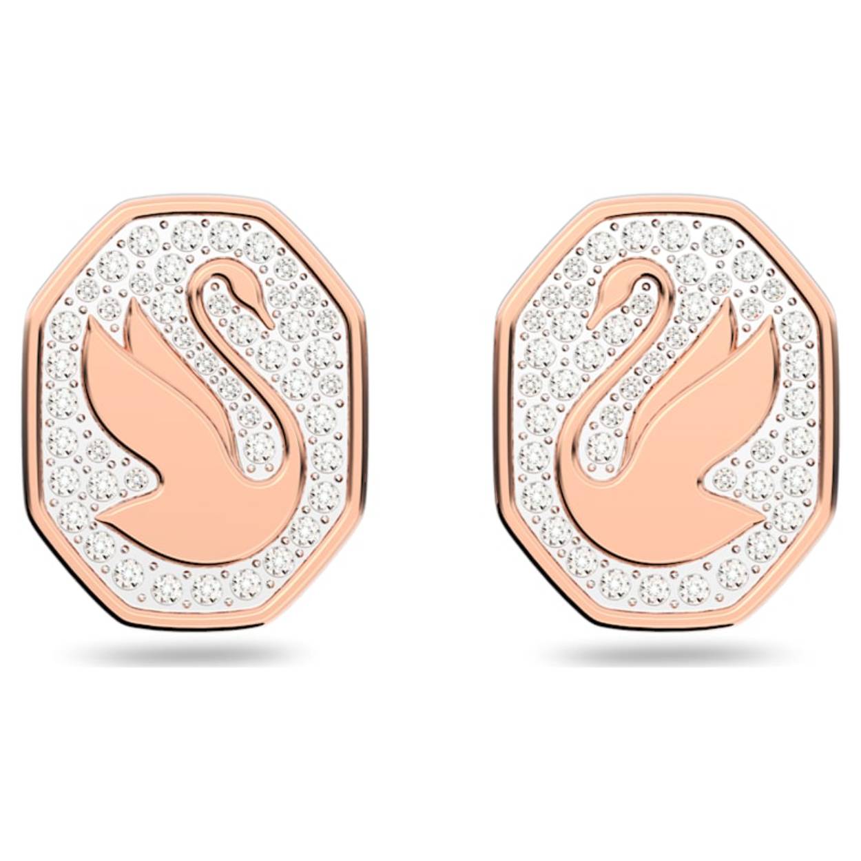 Deze oorbellen zijn vakkundig ontworpen om de geliefde Swarovski-zwaan en het iconische achthoekige symbool te vieren. Ze zijn voorzien van de magie van oogverblindende heldere kristallen. Een speelse en eigentijdse uiting van het rijke erfgoed van Swarovski. Draag hem alleen, of met de bijpassende hanger en armband uit de Signum-lijn. Deze oorbellen maken onderdeel uit van de Signum-lijn en zijn ontworpen door Creative Director Giovanna Engelbert voor Collection II.