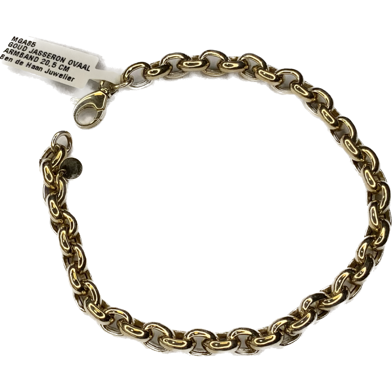 Lengte armband: 20,5CM 
Schakelbreedte: 6MM
Gewicht: 8,4Gram
